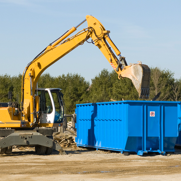 what are the rental fees for a residential dumpster in Taconic Shores